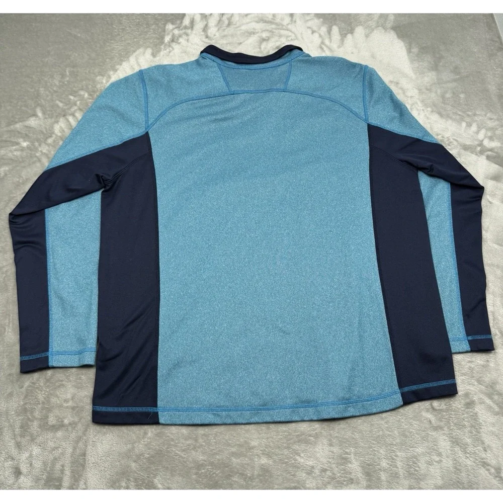 North Face 1/4 Zip Pullover Mens XL Blue Sweatshirt Jacket Light Fleece Trail